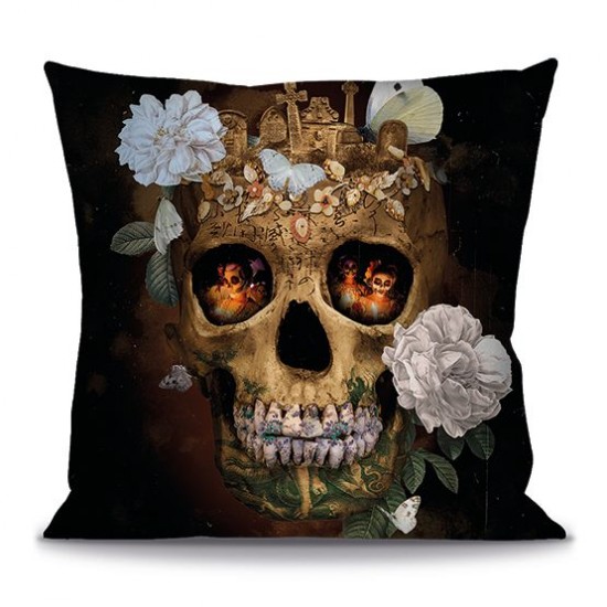 Housse de coussin SKULL...