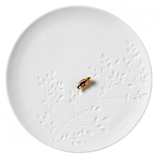 Little plate porcelain bird...