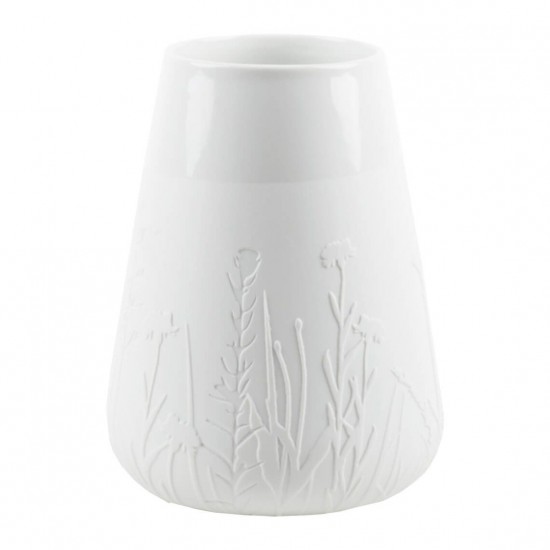 Vase porcelaine relief mm