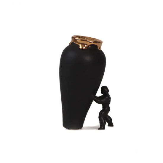 Vase "My Superhero" black &...