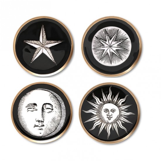 Set of 4 coasters "Astrology"