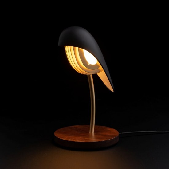 Bird Lampe tactile Onyx noir