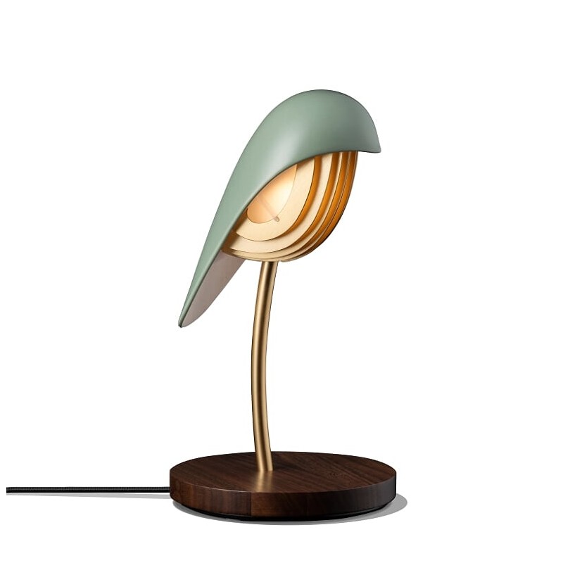 Bird Lampe tactile Vert olive